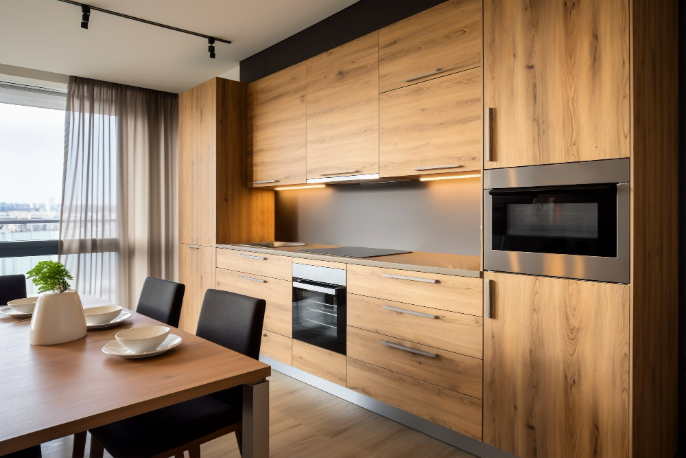 Verniciatura cucine effetto legno
